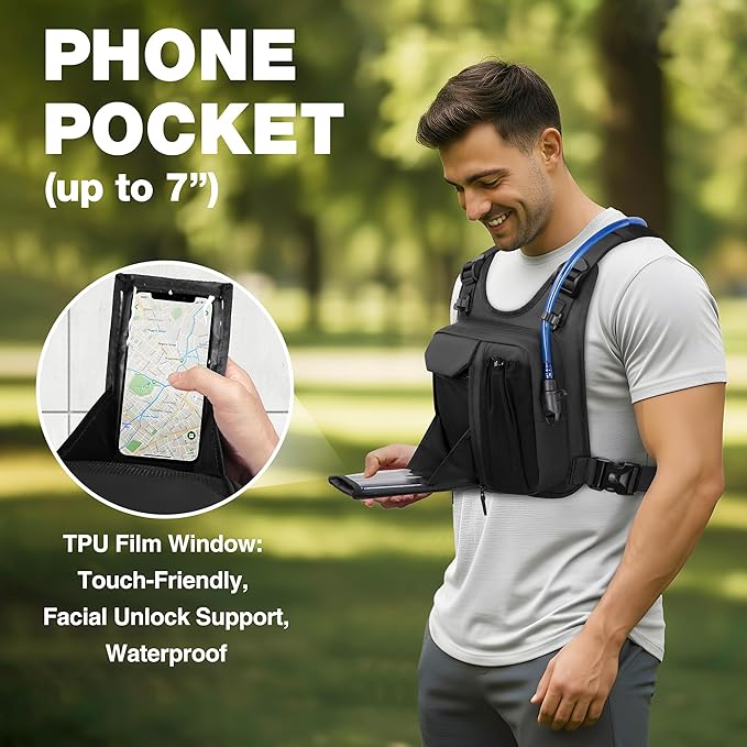 JXFUKAL Running Vest, Lightweight Hydration Backpack - Image 3