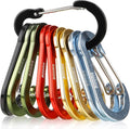 Booms Fishing CC5 Multi-Use Carabiner Clips, 10 Pack 2.7" Small Caribeener Clips by BoomsFishing