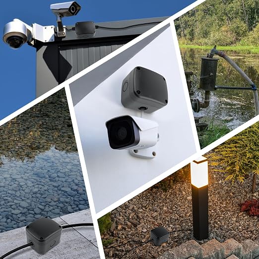 SuperInk Waterproof Black Junction Box, IP66 Outdoor Electrical Enclosure - Image 6