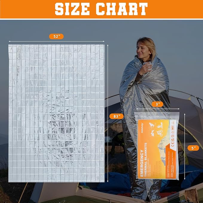 24 Pack Emergency Blankets - Image 3