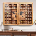 Large World Map Shot Glass Display Case 60 Slots by WelcometoTristcily