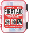 M2 BASICS Professional 350 Piece First Aid Kit, Wall Mountable Dual Layer Hard by M2BASICS