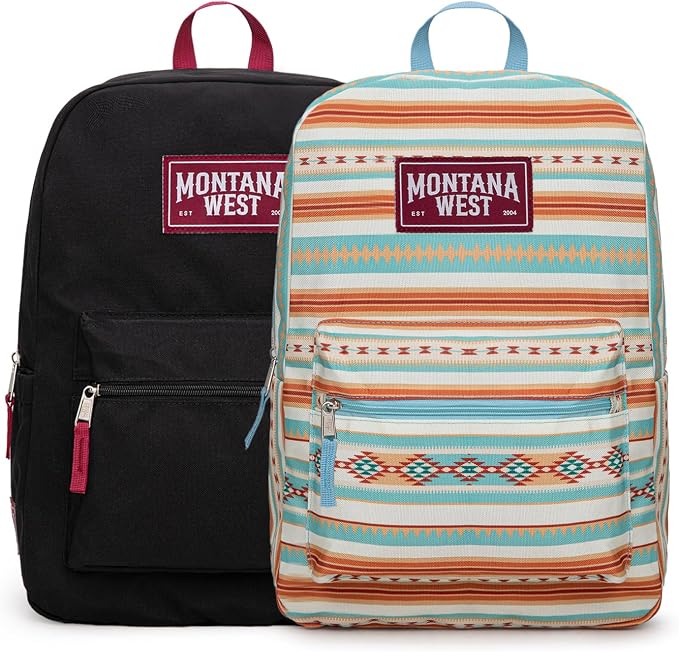 Montana West Backpack for Women Men 2 PCS Lightweight College Bookbags Casual by THEOFFICIALMONTANAWEST