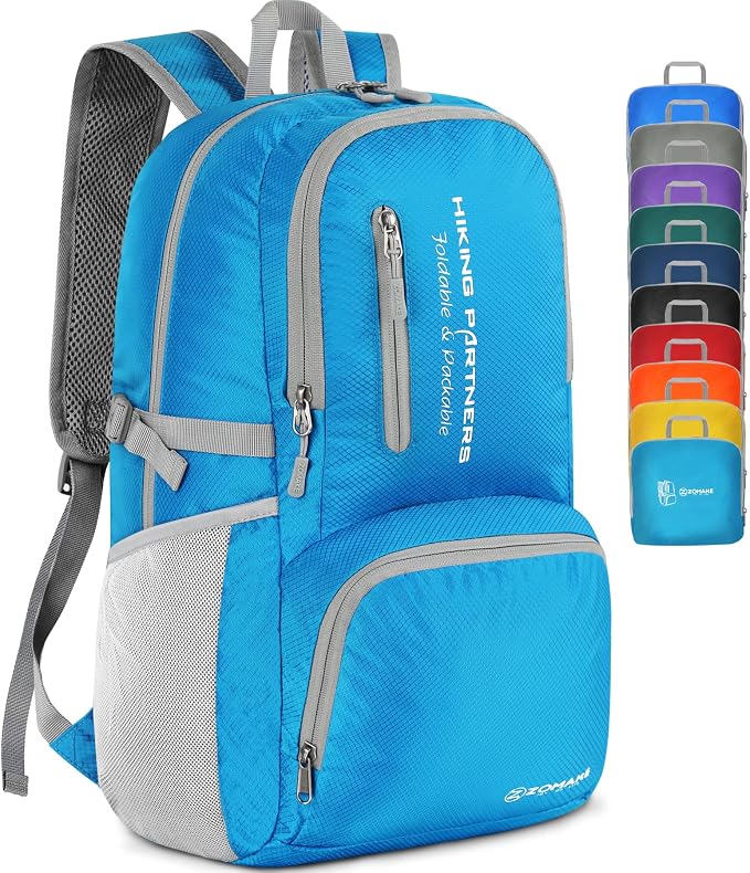 ZOMAKE Lightweight Packable Backpack, 35L Light Foldable Hiking Backpacks Water by ZOMAKE