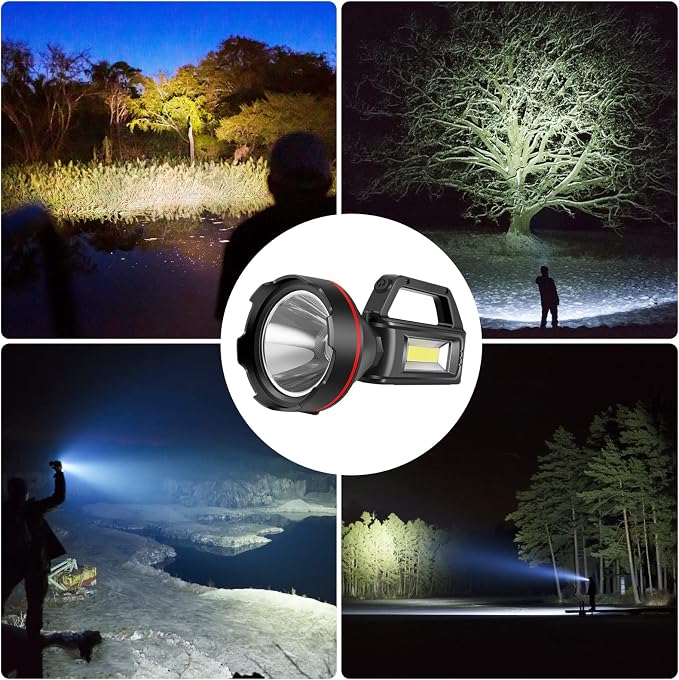 Rechargeable Spotlight Flashlight, High Lumens Handheld Spotlight, LED - Image 7