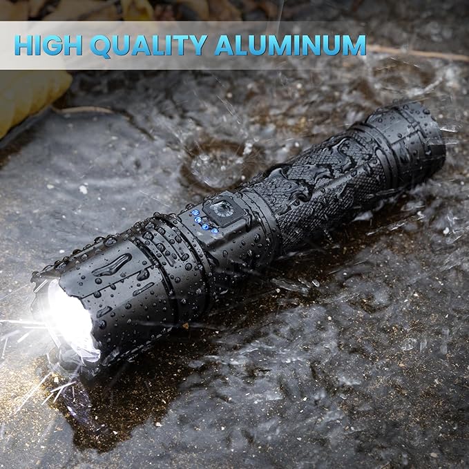 Bitlyle Rechargeable LED Flashlights High Lumen, 000 Lumens Super Bright - Image 5