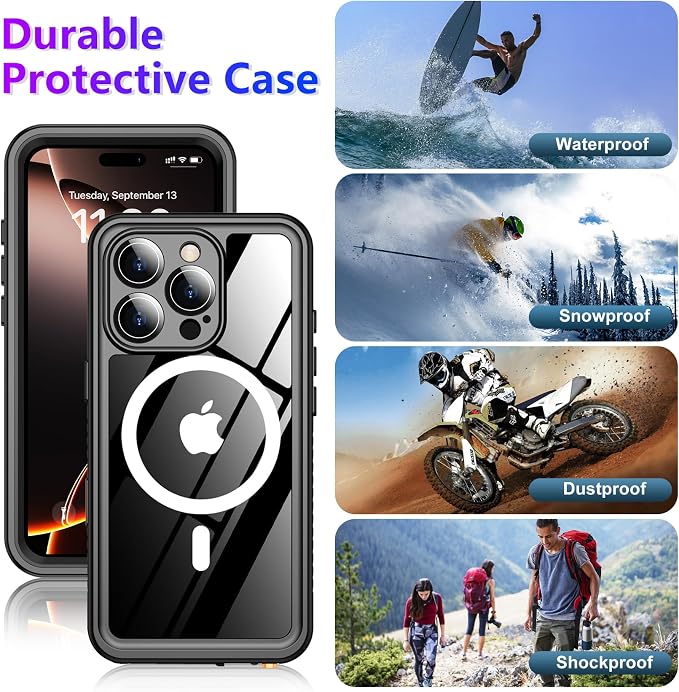 2025 New Designed for iPhone 16 Pro Max Case Waterproof, Phone Case 6.9" - Image 7