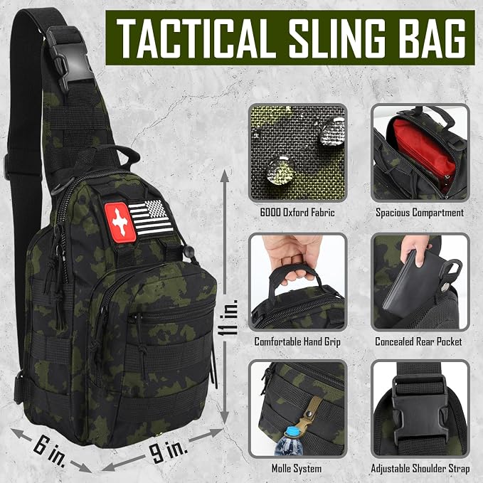 Survival Kit, Camping Axe, Crossbody Bag - Image 2
