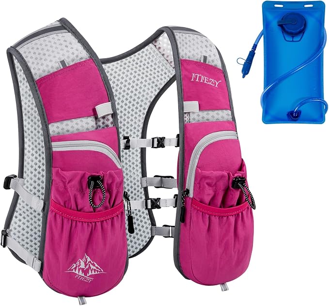 ITIEZY Running Vest for Women Men, 5L Hydration Backpack Lightweight Running by ITIEZY