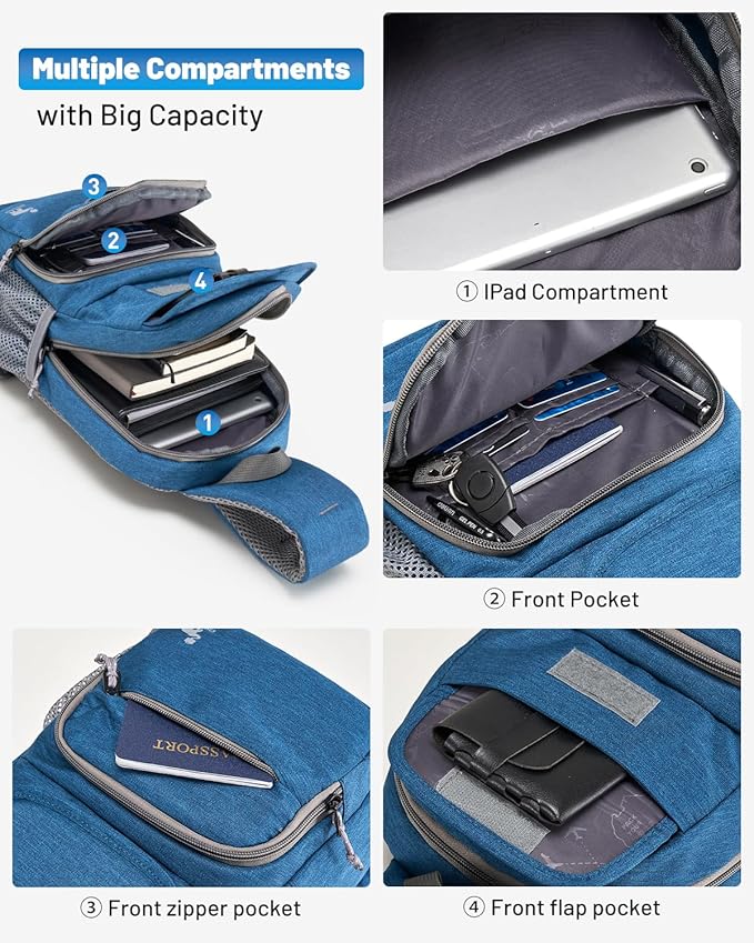 OIWAS Sling Bag Crossbody Backpack - Image 3