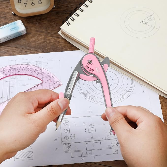 Mr. Pen- Geometry Compass and Protractor Set, 6 Inch Compass, 6 Inch Protractor - Image 7