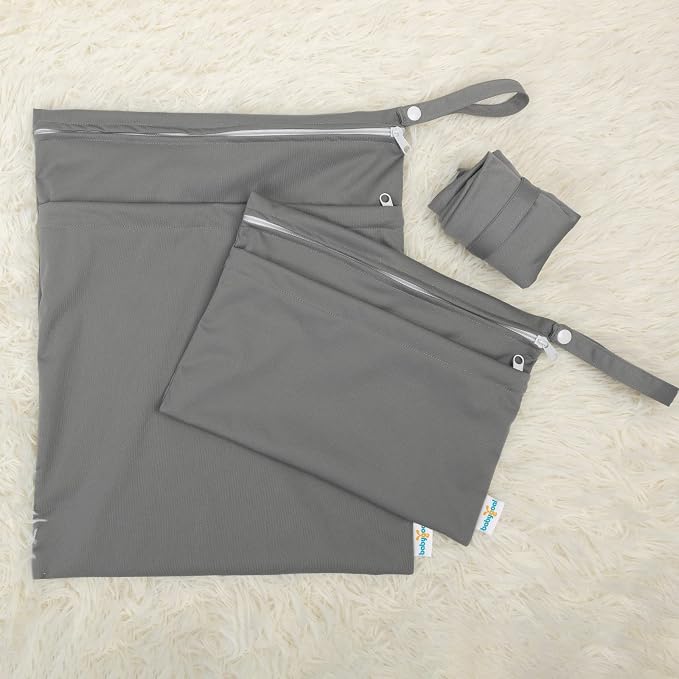 babygoal Wet Dry Bags for Baby Cloth Diapers, Washable Travel Bags, Gym Bag for - Image 3
