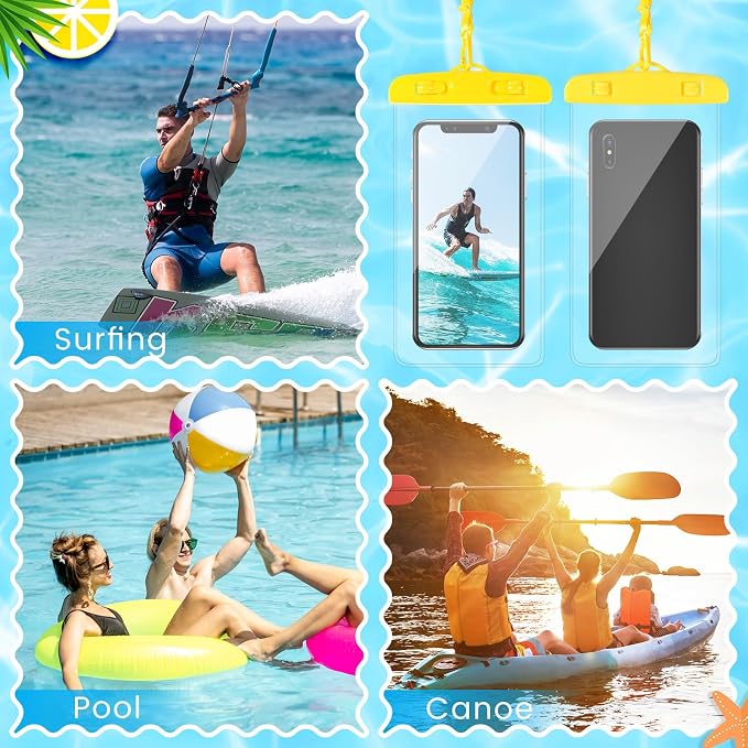 Flutesan 40 Pack Universal Clear Waterproof Phone Pouch Cell Phone Pouch Dry - Image 7