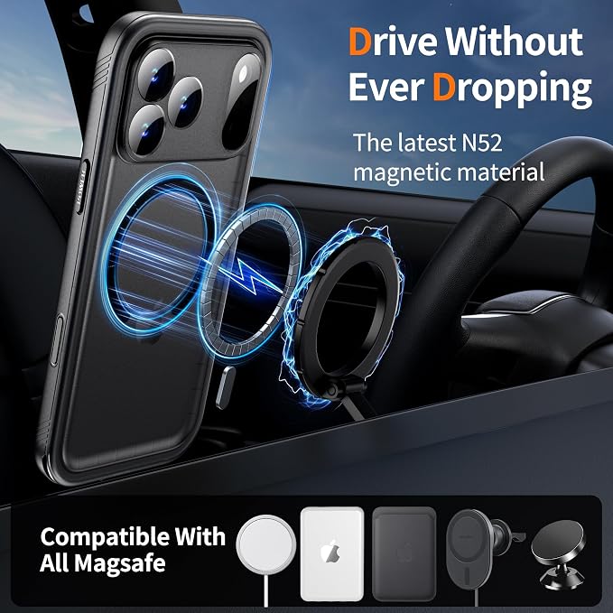 Cozycase for iPhone 17 Pro Max Waterproof Case Full-Body Bumper Shockproof - Image 2