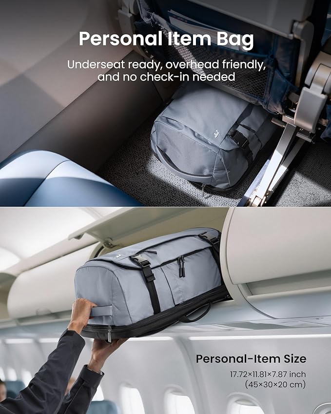 tomtoc Travel Backpack 28L, TSA Friendly Flight Approved Carry-on Luggage - Image 4