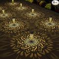 6 Pack Solar Lights Outdoor Garden Decorative Mandala Solar Garden Lights by gardencave