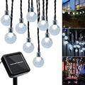 Outdoor Solar String Lights, 46FT 66LED 8Modes Crystal Solar Powered Christmas by Unknown