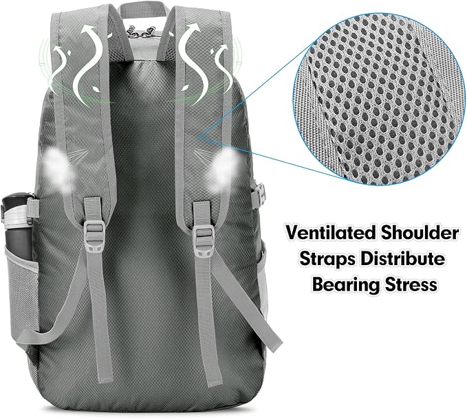 ZOMAKE Lightweight Packable Backpack - 35L Light Foldable Hiking Backpacks - Image 5