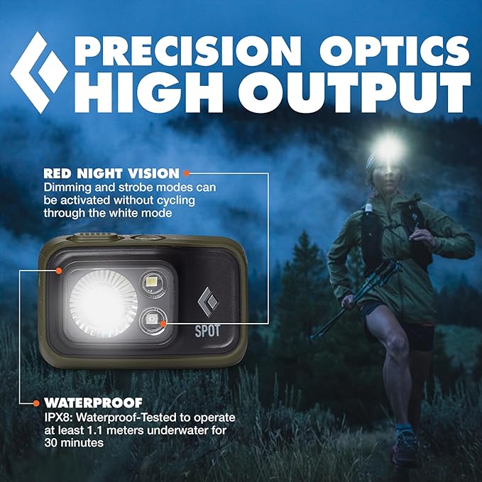 BLACK DIAMOND Spot 400 Headlamp | 400 Lumens Brightness, Dimmable | Waterproof - Image 4