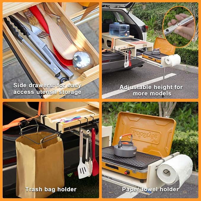 Overland Kitchen Slide-Out System, All-in-One Camp Kitchen Box - Image 4