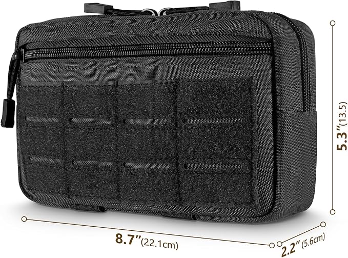 FRTKK Tactical Molle Admin Pouch Utility Laser Cut EDC Tool Pouch Bag - Image 3