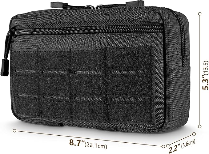 FRTKK Tactical Molle Admin Pouch Utility Laser Cut EDC Tool Pouch Bag - Image 3