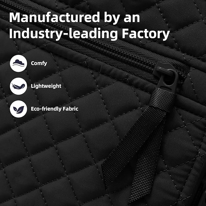 Backpack for Women, College Backpack, Quilted Casual Daypack, Waterproof - Image 4