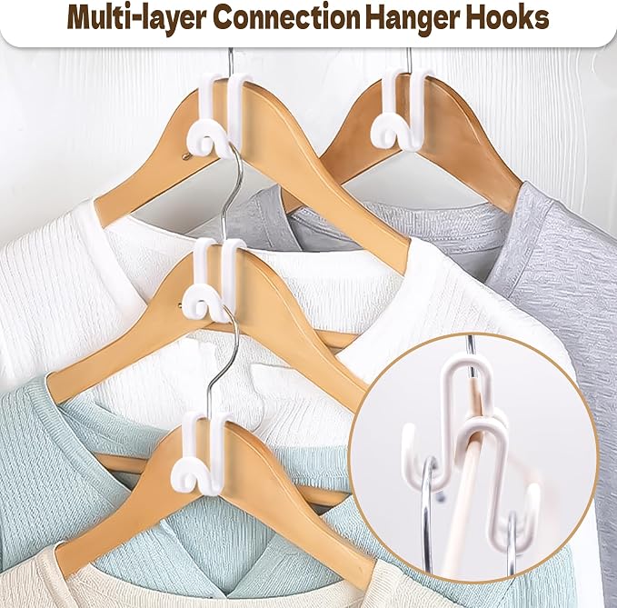 Mlici Cascading Hanger Connector, Space Saving Hangers Hooks Closet Organizer - Image 3