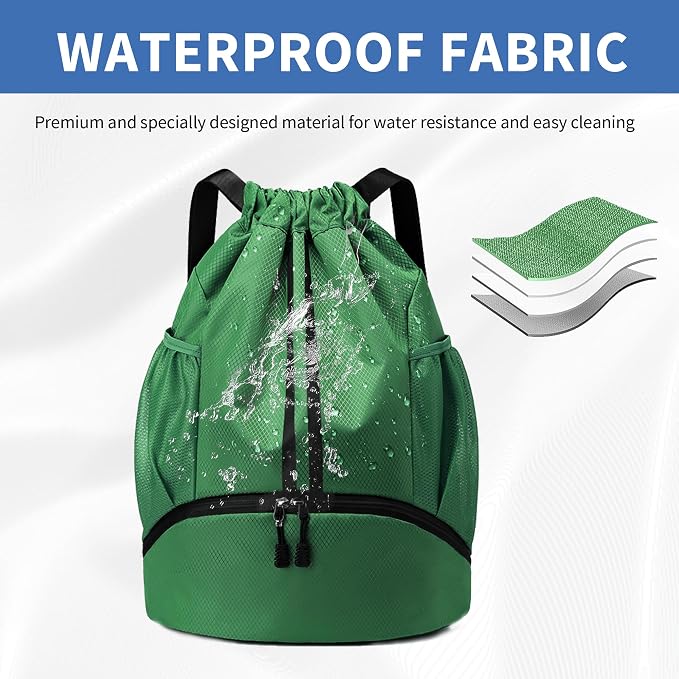 JELUTAR Drawstring Backpack Gym Bag - Image 4