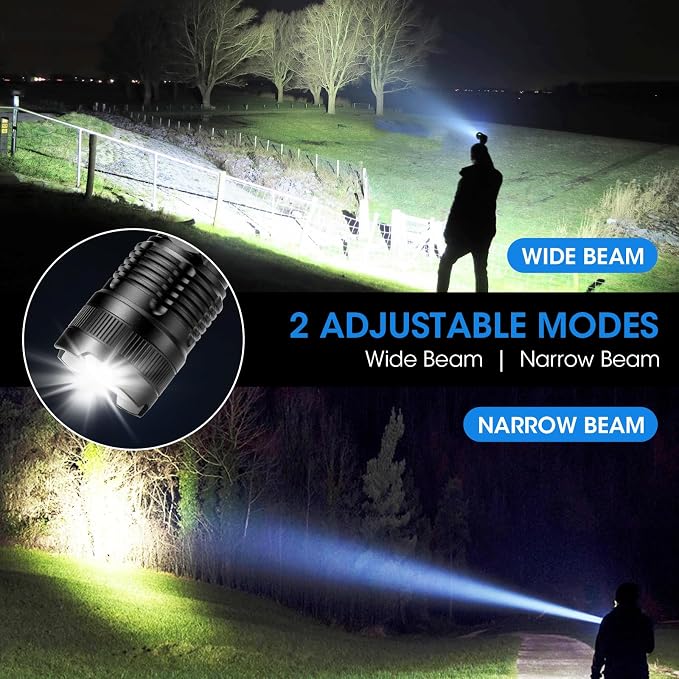 Kmivo Flashlights Rechargeable LED High Lumens - Image 4