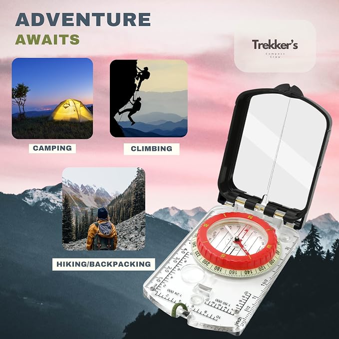 Trekker's Compass Crew Professional Military Lensatic Compass - Image 4