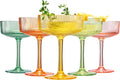 Khen Shatterproof Acrylic Ribbed Vintage Art Deco Martini, Champagne & Cocktail by Khen