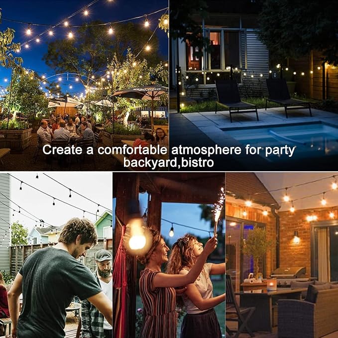 Lightdot 200FT Outdoor String Lights, LED Bistro String Lights - Image 6