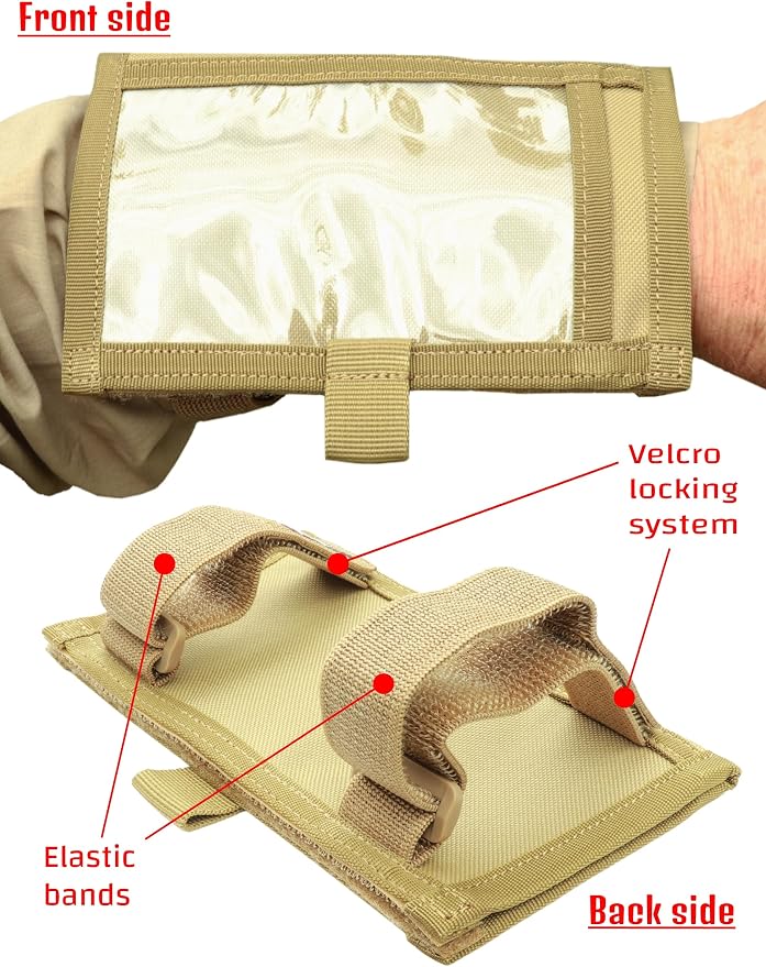Underalert Tactical Wristband Dope Card Holder Sniper Data Book Quarterback - Image 3