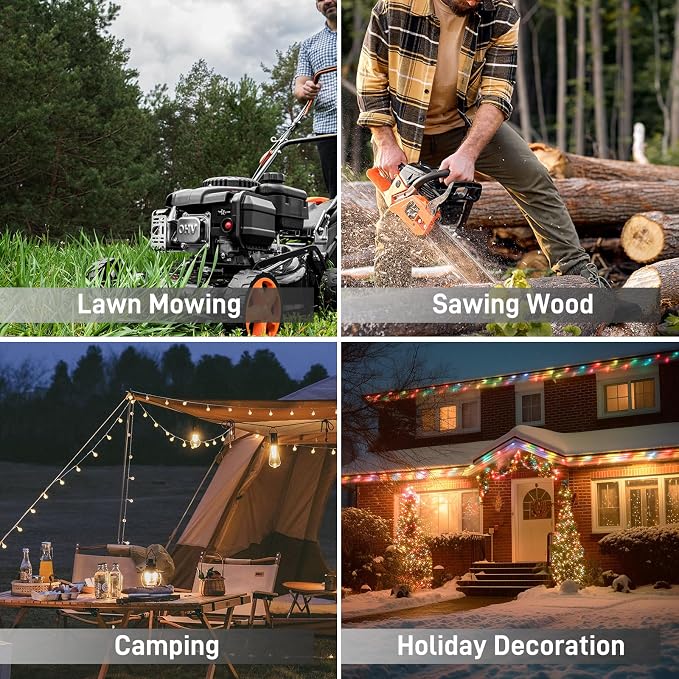 25FT 14/3 Gauge Medium Duty Outdoor Extension Cord Waterproof - Image 7