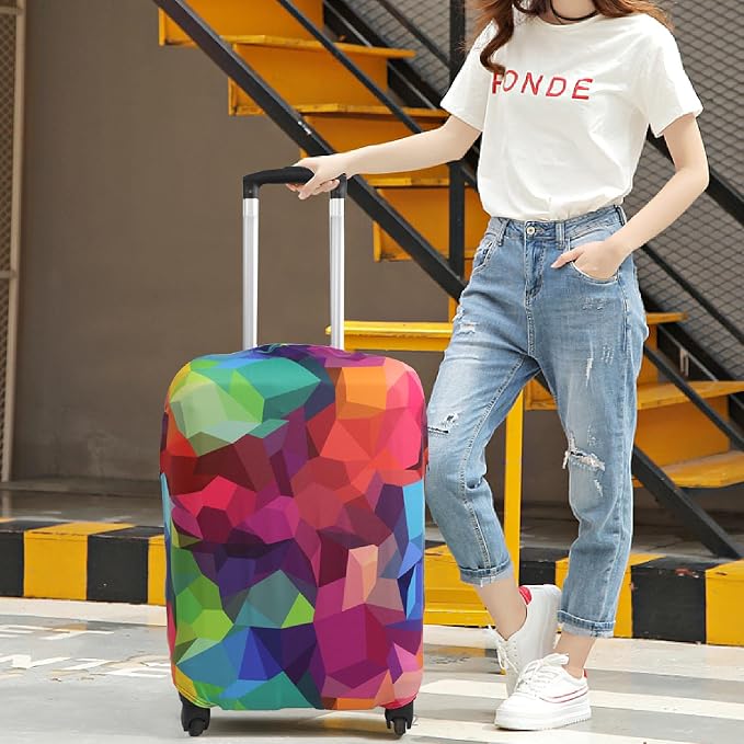 Explore Land Travel Luggage Cover Suitcase Protector Fits 23-26 Inch Case - Image 6