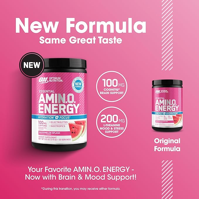 Optimum Nutrition Amino Energy Powder Plus Focus, - Image 4