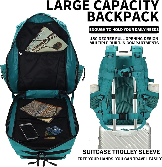 Military Tactical Backpack 45L/25L 3 Day Assault Pack Molle Daypack Hiking - Image 5