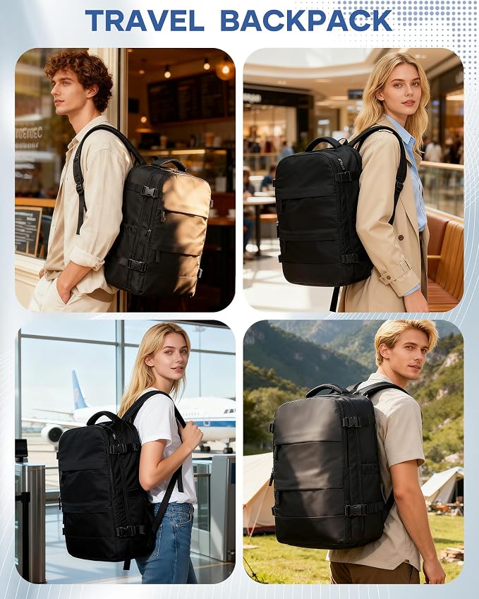 Vacuum Backpack Travel with Pump, Large Travel Backpack with Vacuum System - Image 8