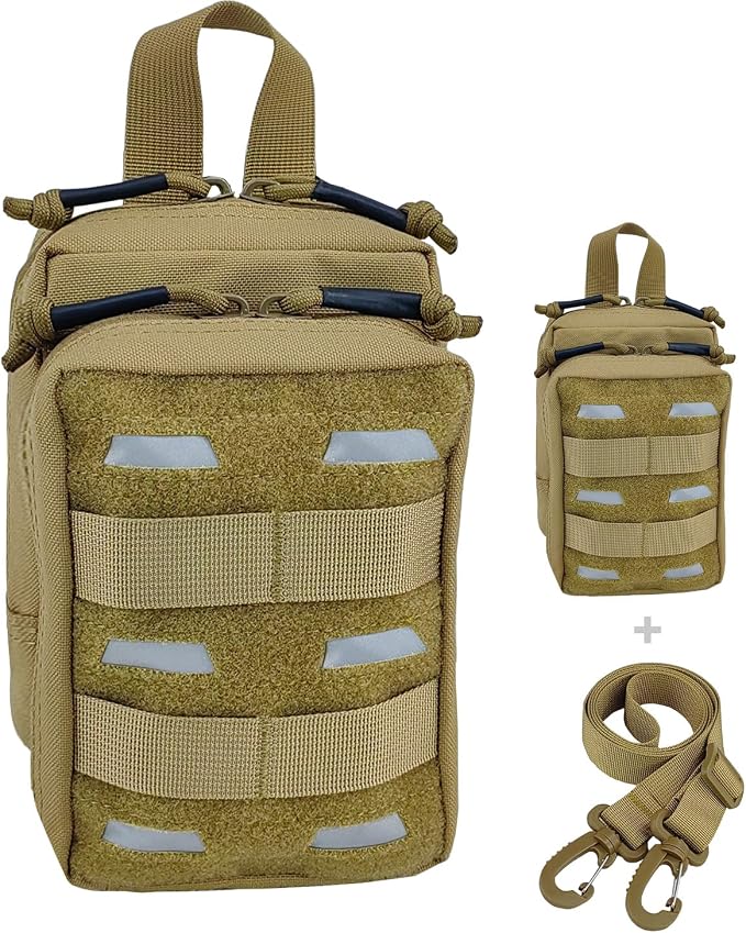 Tactical Pouch Water-Resistant Molle Multi Functional EDC Tool Compact Bag by Fyelo