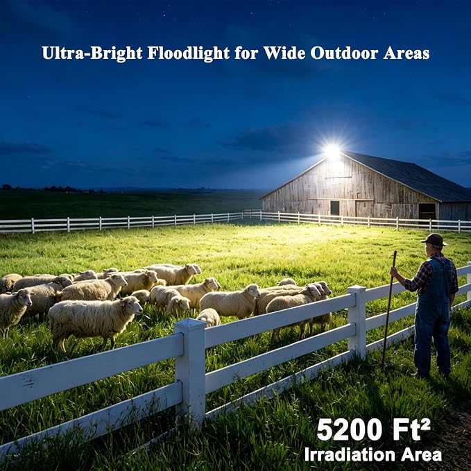 2 Pack 100W LED Parking Lot Light 28000LM Barn Lights - Image 6