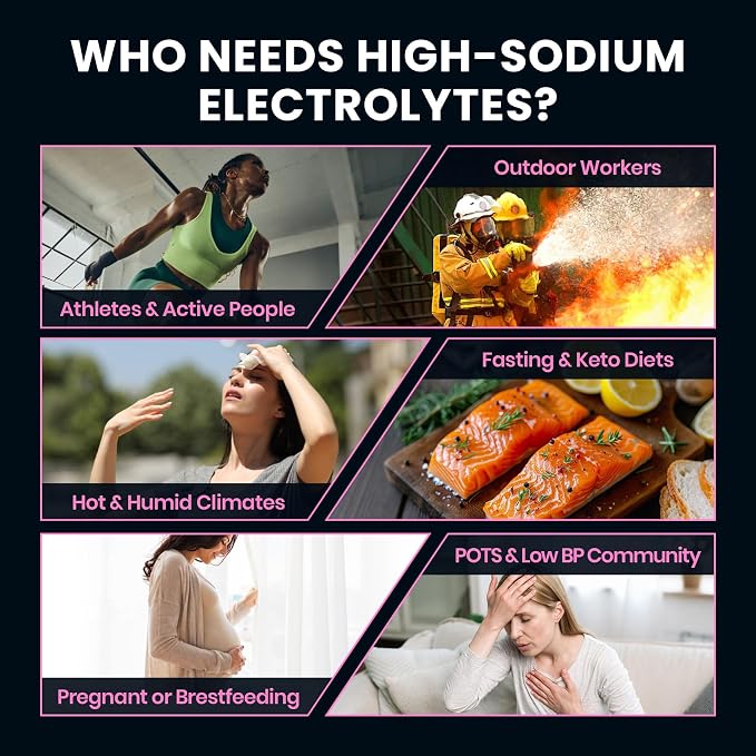 Venture Pal High Sodium Sugar-Free Electrolyte Powder Packets - Image 4