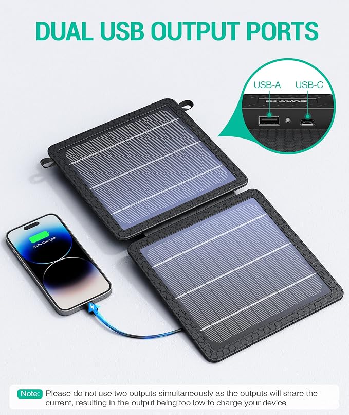 BLAVOR 10W Portable Solar Charger, Small Foldable Solar Panel - Image 3