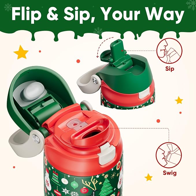 Christmas Insulated Water Bottle - Image 2