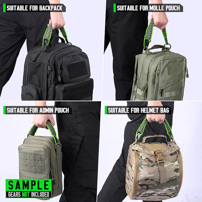 Tactical Paracord Handle，9-core Weaving Paracord Strap - Image 3