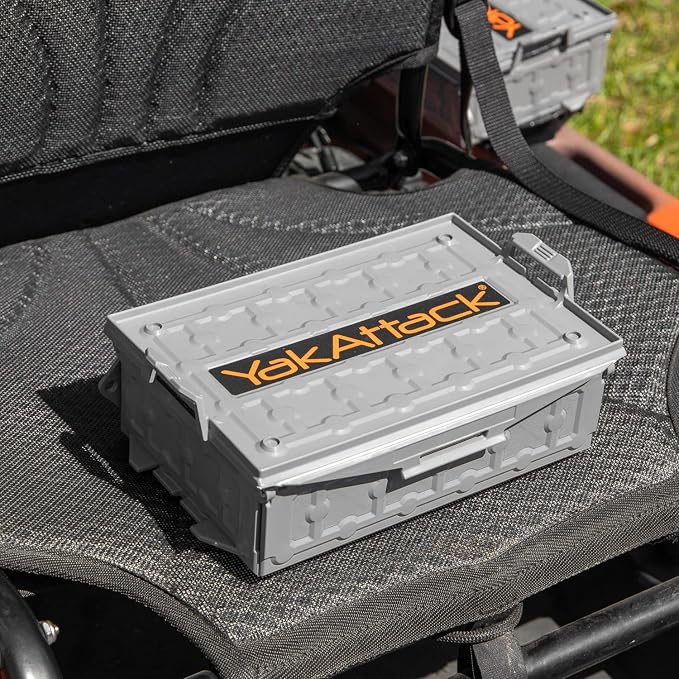 YakAttack TracPak Stackable Storage Box – Battleship Grey | Kayak Fishing Gear - Image 8