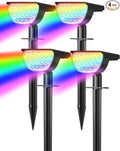 GKGG Solar Multicolor Lights Waterproof IP65, 8 Lighting Modes Solar Spot by GKGG