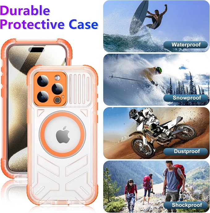 2025 New for iPhone 15 Pro Case Waterproof, Phone Case for iPhone 15 Pro 6.1" - Image 6
