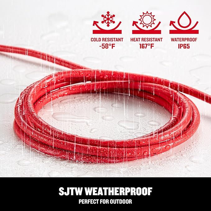 CRAFTSMAN 50 Ft. Indoor/Outdoor Extension Cord 16/3 SJTW, Waterproof Flexible - Image 6