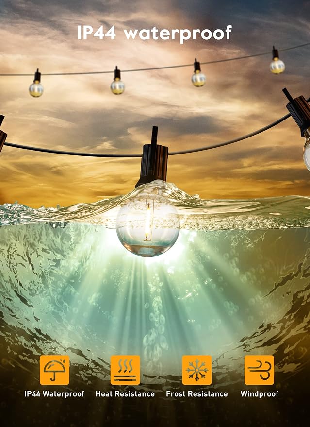 Brightown Led String Lights Outdoor 108Ft - Image 5